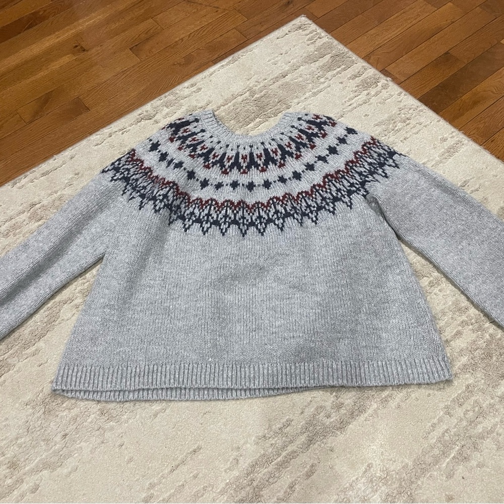 Old Navy Gray Patterned Women's Sweater- Size XL